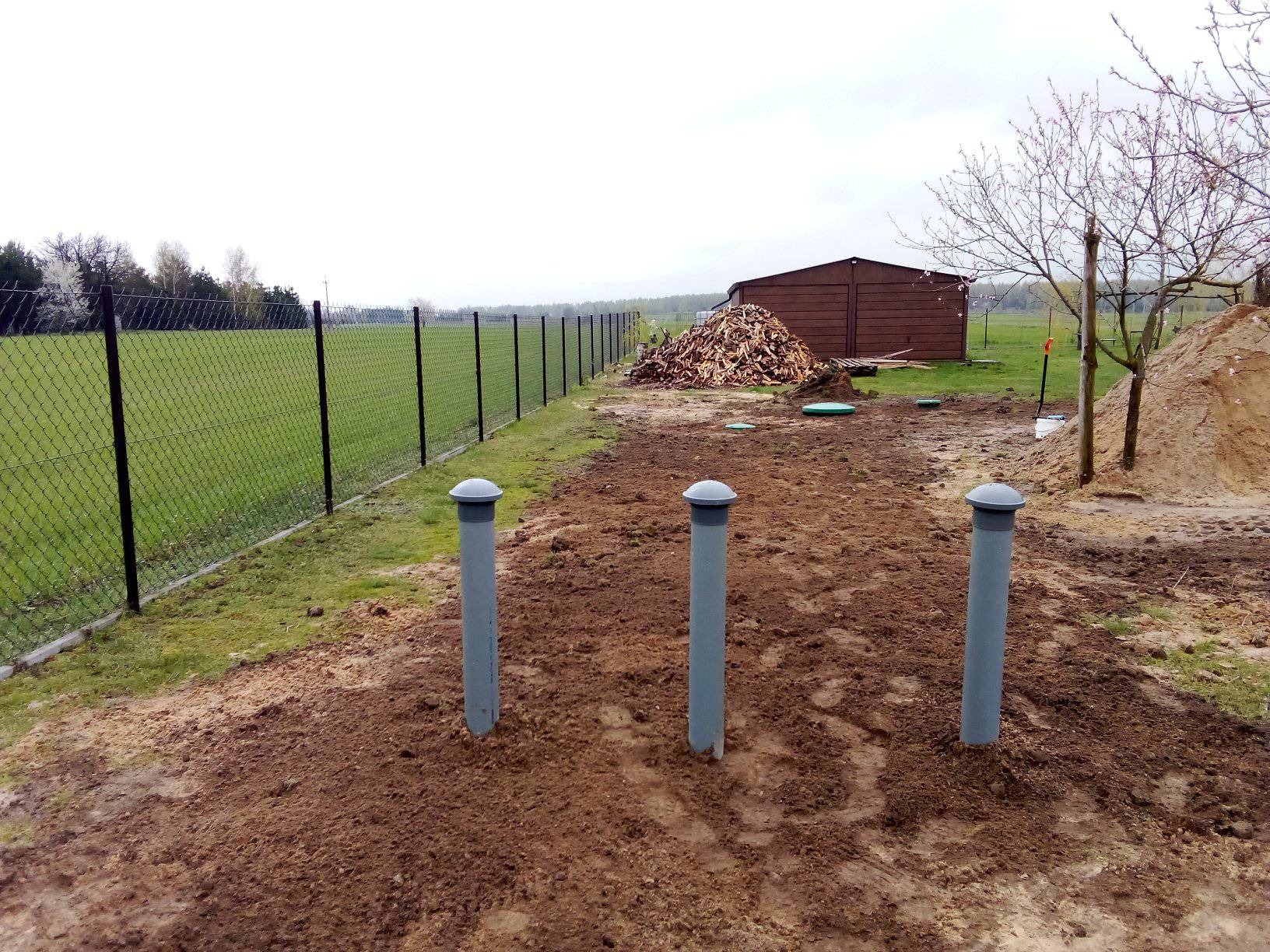 Poletko drenażowe z oczyszczalni ekologicznej Metria 3000l 2k