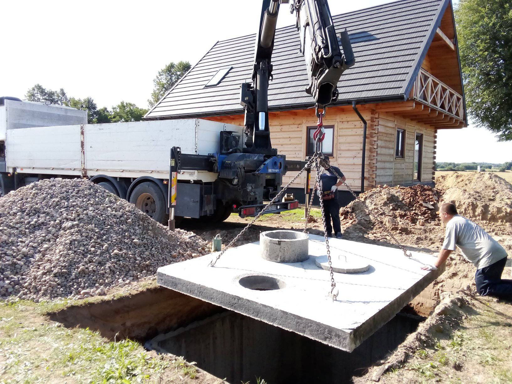 Montaż szamba betonowego 10m³