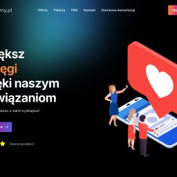 PandaCode.pl - Strona internetowa ze sklepem dla firmy zajmującej się rozwojem kont na instagramie