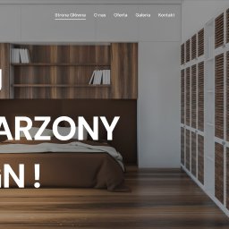 Strona internetowa dla firmy zajmującej się produkcją mebli