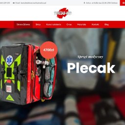 Strona internetowa ze sklepem oraz kursami dla firmy medycznej
