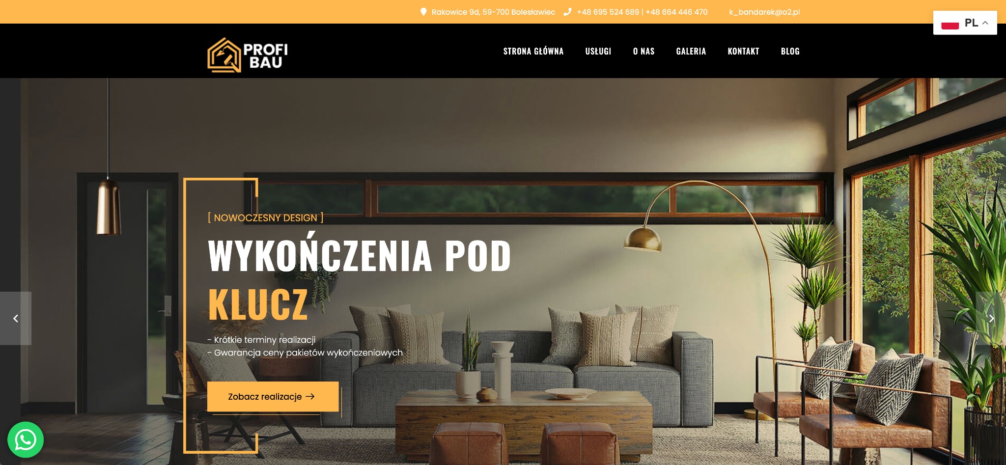 Strona internetowa dla firmy remontowej