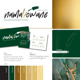 Logo dla salonu kosmetycznego Namalowane