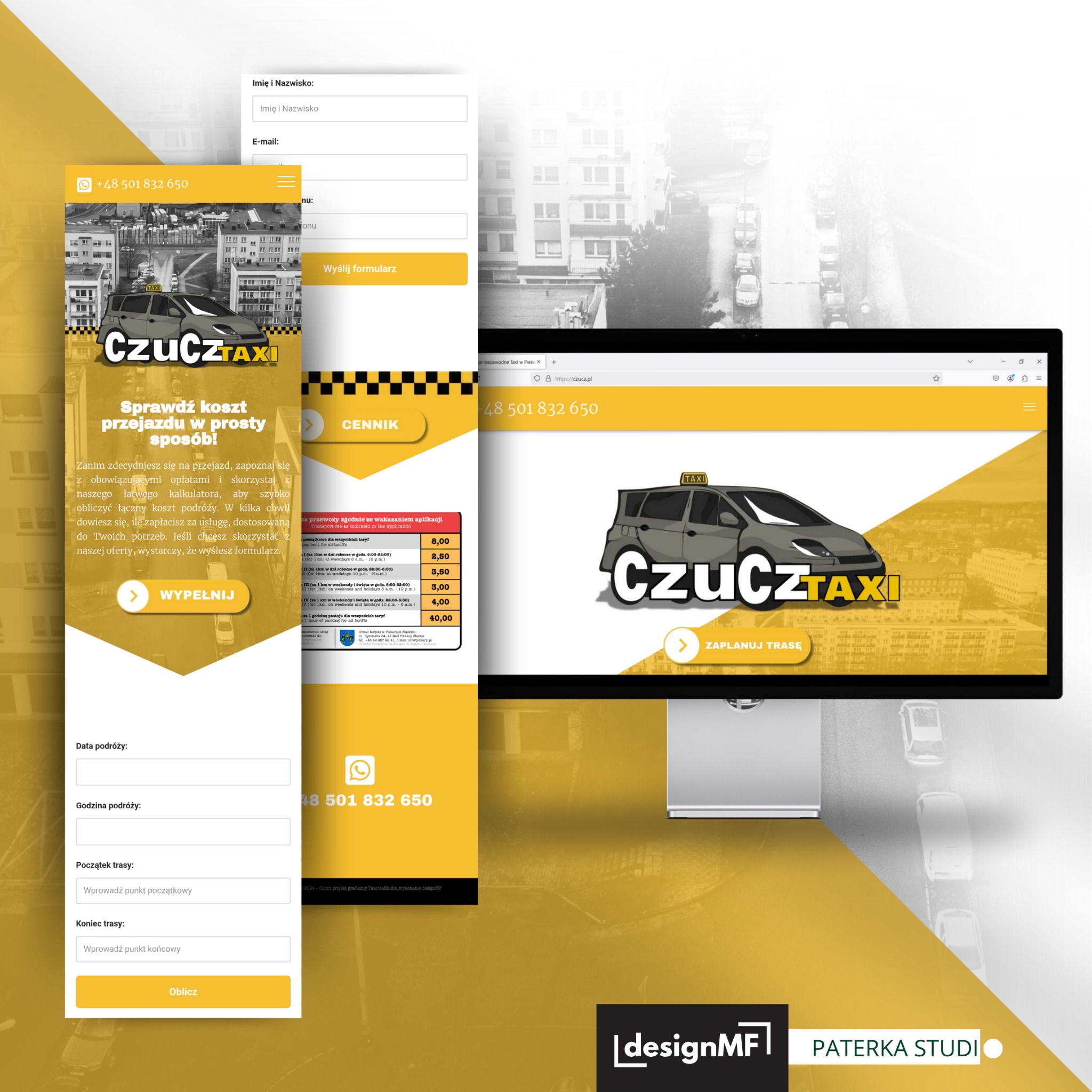 Strona www dla firmy taxi