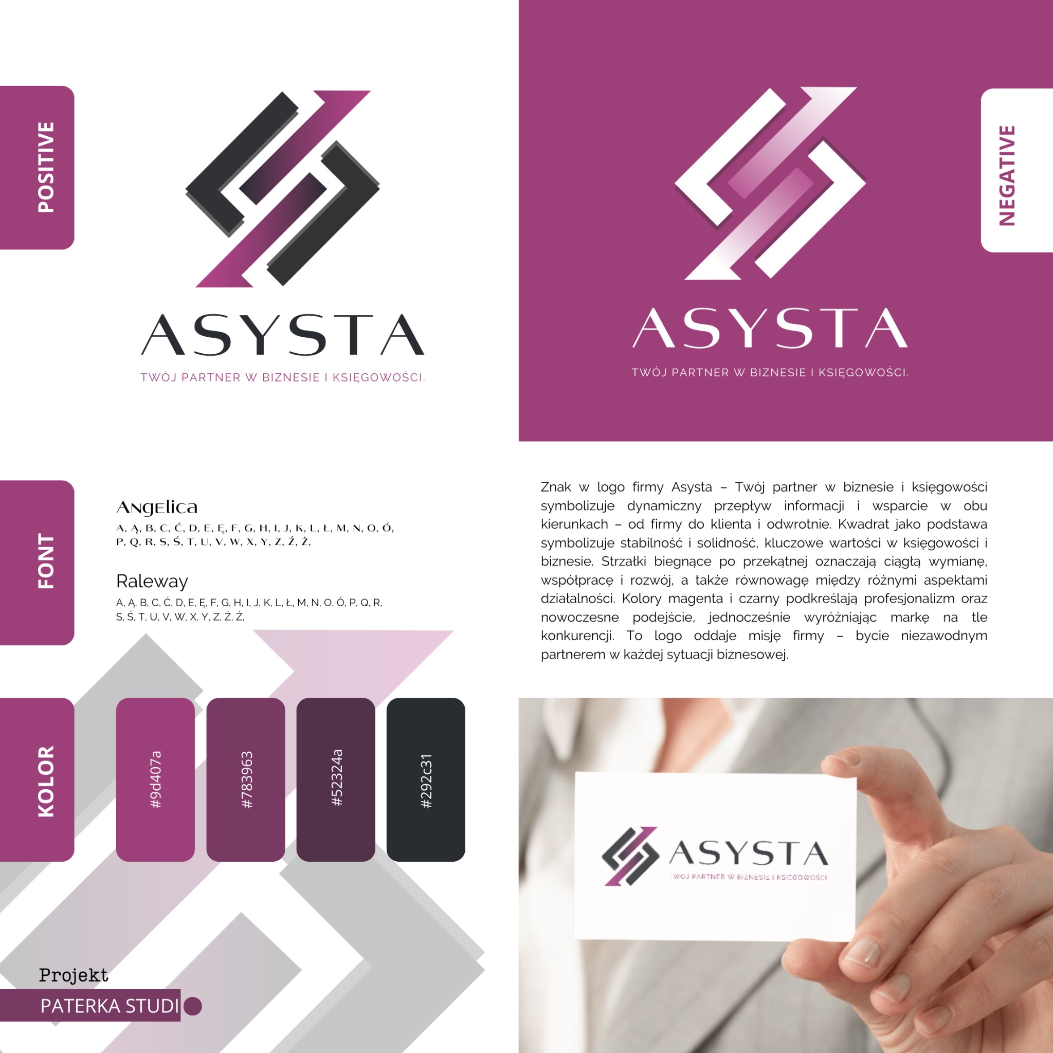 Logo dla firmy księgowej - ASYSTA