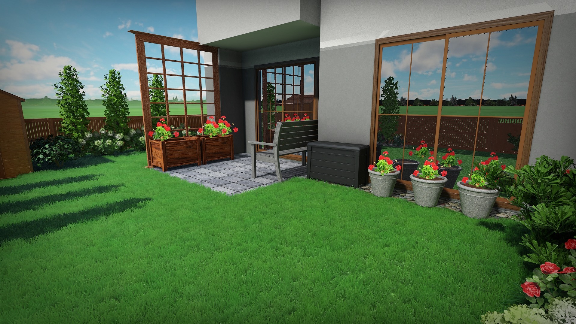 Projekt nasadzeń przy budynku wielorodzinnym, Gdańsk