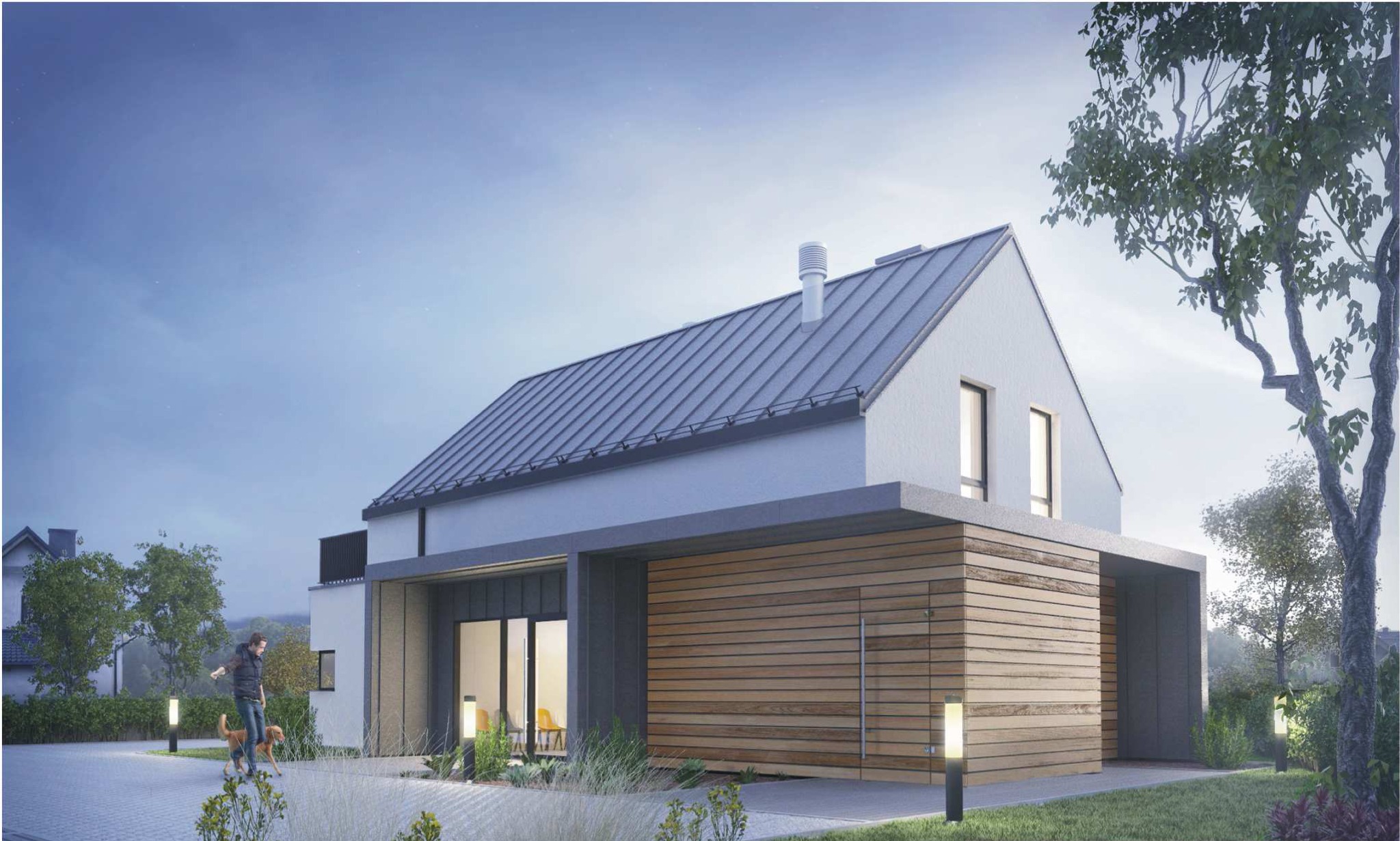 Projekt Domu jednorodzinnego z lokalem usługowym