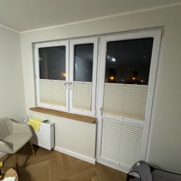 Plisy na wymiar z montażem 