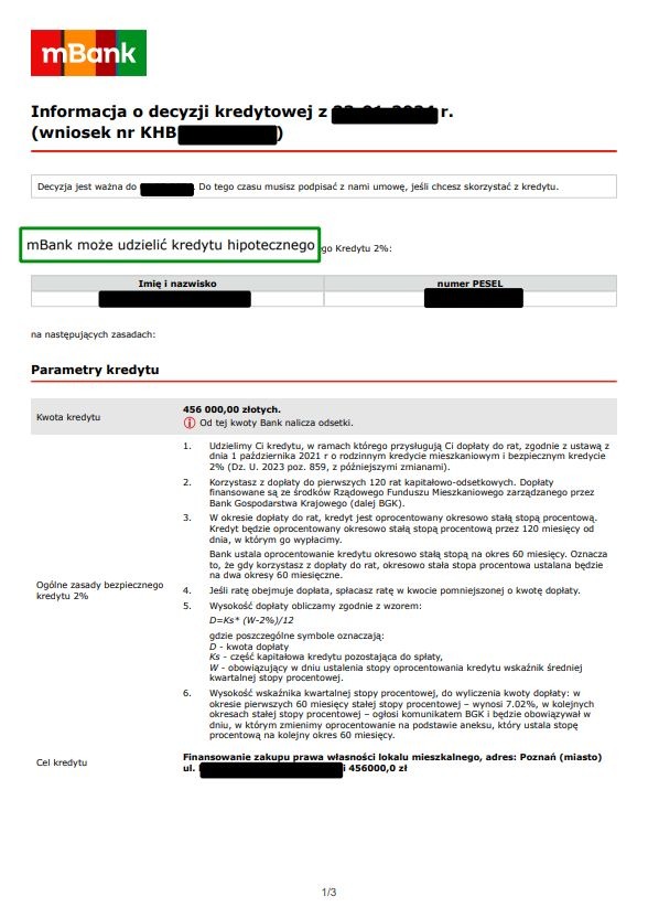 Twoja decyzja kredytowa ze mną też może być pozytywna.