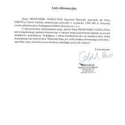 Referencje - pozyskanie preferencyjnej pożyczki unijnej