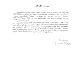 PROFUNDER CONSULTING Krzysztof Hawranik - Pozyskanie dotacji z programu 'Wsparcie rozwoju działalności rzemieślniczej' - woj.śląskie.