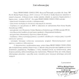 PROFUNDER CONSULTING Krzysztof Hawranik - Pozyskanie dotacji z ZUS - prewencja wypadkowa