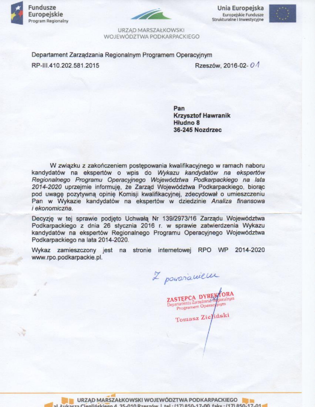 Stanowisko ekspercie w zakresie oceny analizy ekonomiczno-finansowej w projektach unijnych