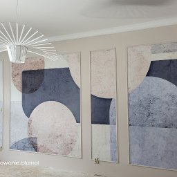 Montaż tapety od @bimago w sztukaterii