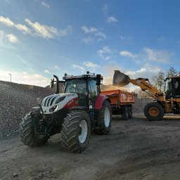 Wywóz skruszonego gruzu z miejsca wyburzenia 