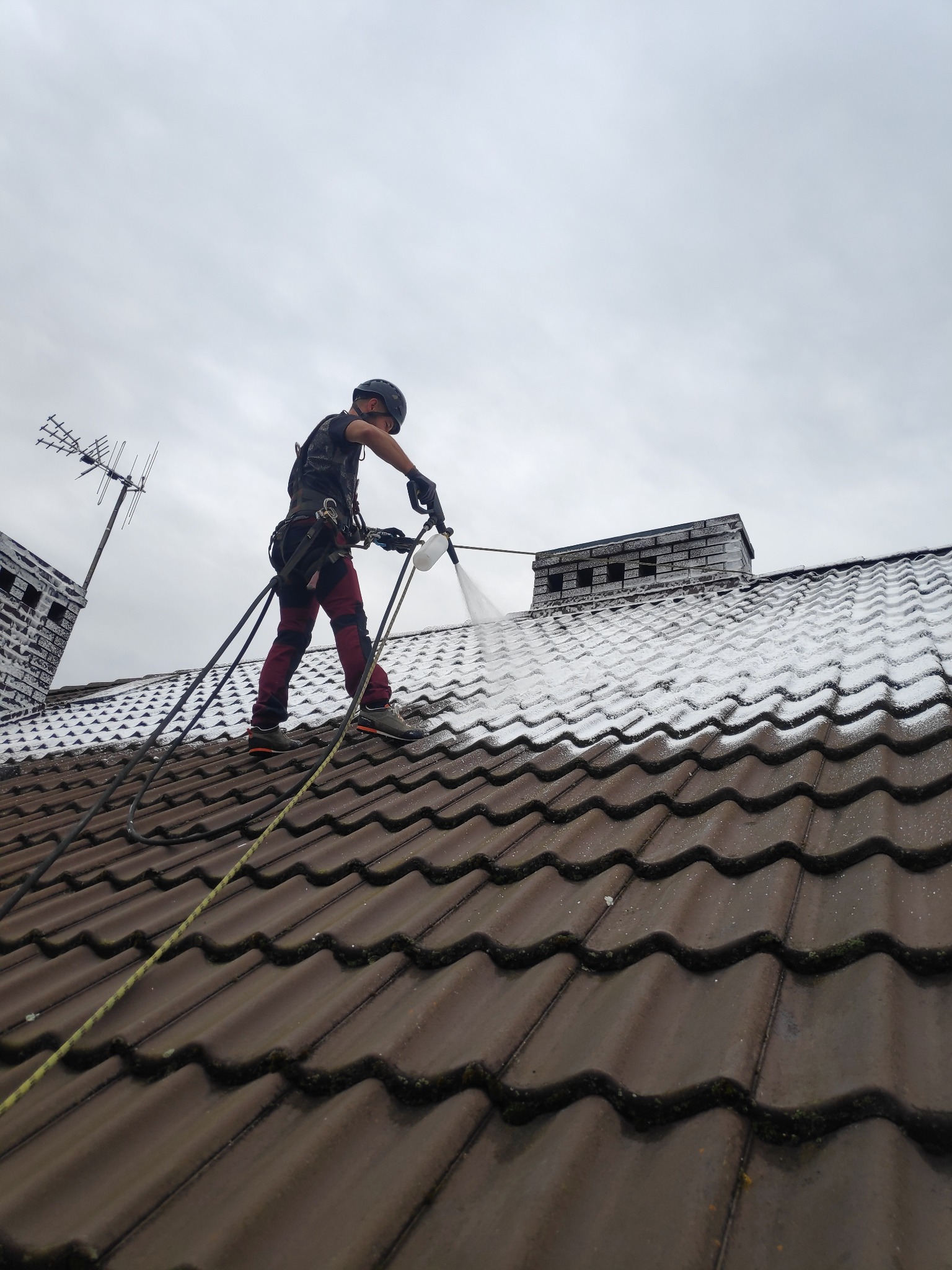 Mycie i impregnacja dachówki betonowej