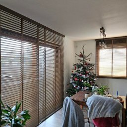 zaluzje drewniane o szerokosci lameli 5 cm