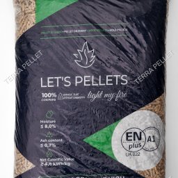 Terra Pellet Sp. z o. o. - 'Let's' - zdjęcie 1/3 - 100% sosna - certyfikat EnPlusA1 - jasny pellet dobrej jakości