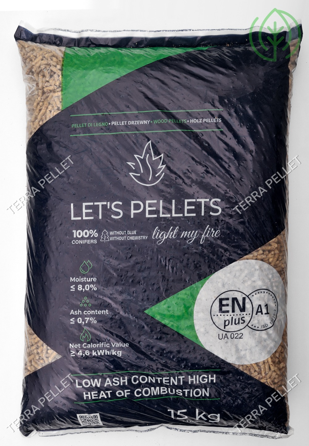 'Let's' - zdjęcie 1/3 - 100% sosna - certyfikat EnPlusA1 - jasny pellet dobrej jakości