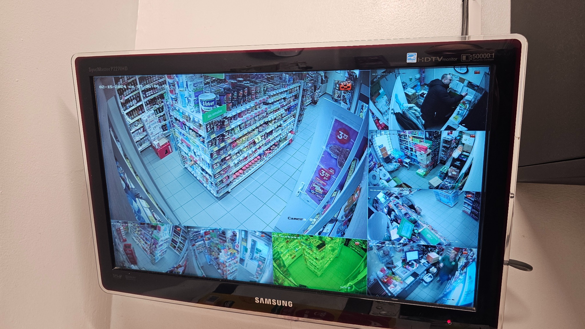 Monitoring sklepu spożywczego