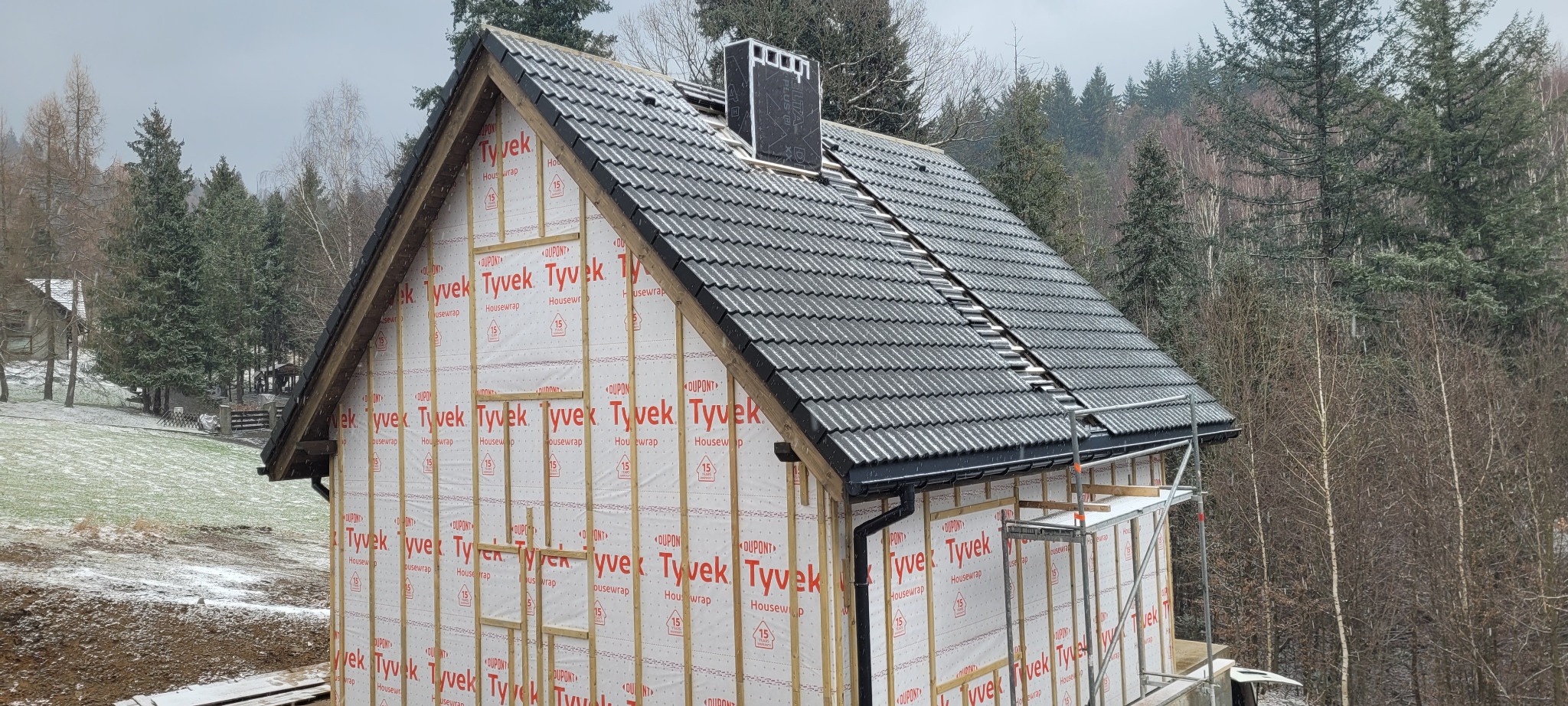 Budynek jednorodzinny o wymiarach 7x7m Wybudowany w systemie Steico