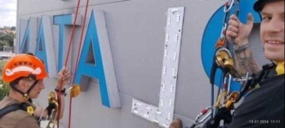 naprawa oświetlenia LED dla jednej z galerii w Zabrzu