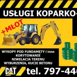 Usługi koparko-ładowarką Szymala Grzegorz - Roboty Ziemne Skoczów