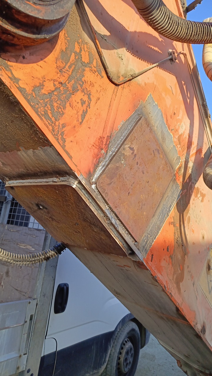 Wzmocnienie pospawanefo pękniętego ramienia