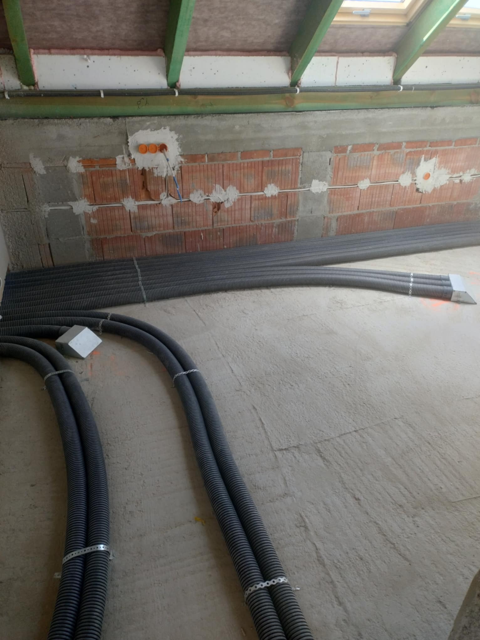 Instalacja rekuperacji na materiałach klienta.