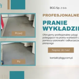 Porównanie wykładziny biurowej przed i po profesjonalnym praniu, prezentujące efekt czyszczenia i odświeżenia koloru.