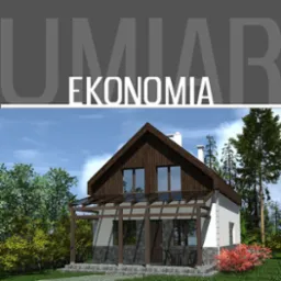 Niewielki budynek jednorodzinny na wąskiej działce