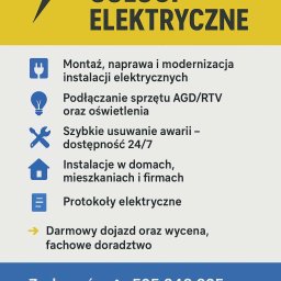 Usługi Elektryczne - Projektant instalacji elektrycznych Zamość