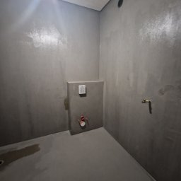 Łazienka zabespieczona hydroizolacją w płynie.