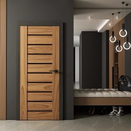 Drewniane drzwi wewnętrzne to coś więcej niż funkcjonalność – to kluczowy element wystroju, który dodaje ciepła i charakteru każdemu pomieszczeniu. 🌿 Połącz je z odpowiednim oświetleniem, aby stworzyć wnętrze pełne harmonii i stylu!