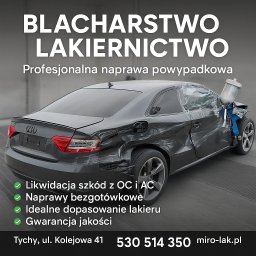 Blacharstwo, lakiernictwo samochodowe Tychy 2