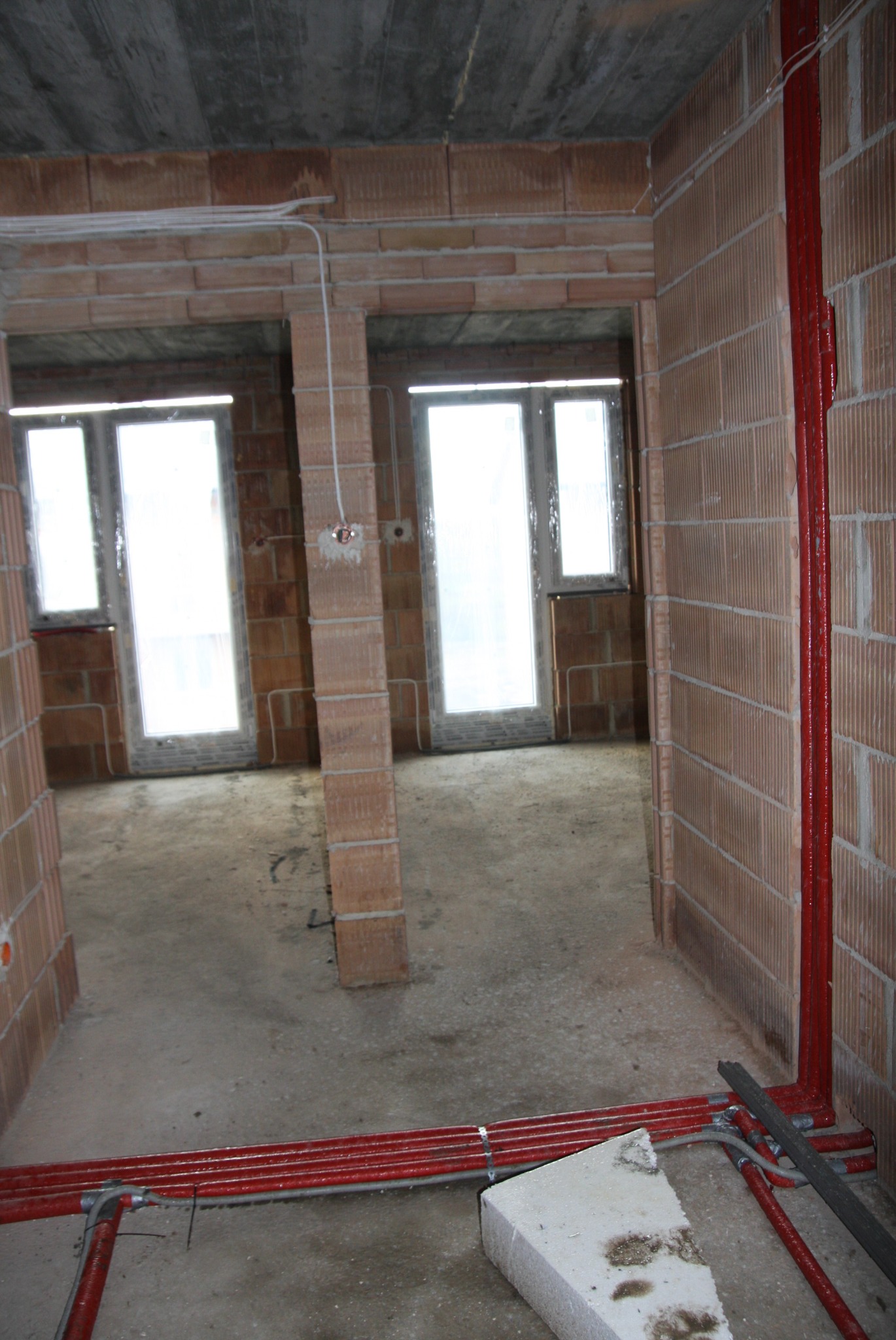 Pion oraz poziom instalacji wod-kan oraz C.O.