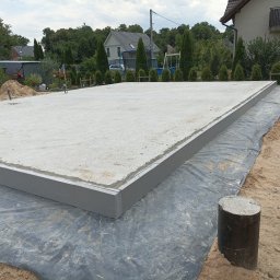 płyta fundamentowa z boczną termoizolacją (styrodur)