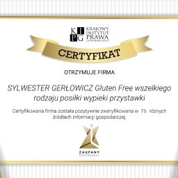 Certyfikat od Krajowego Instytu Prawa Gospodarczego