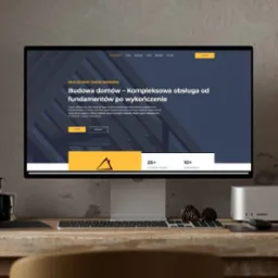 Strona Internetowa dla firmy zajmującej się budownictwem.