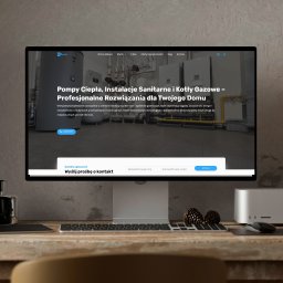 Strona Internetowa dla firmy zajmującej się montażem pomp ciepła oraz instalacjami sanitarnymi.
