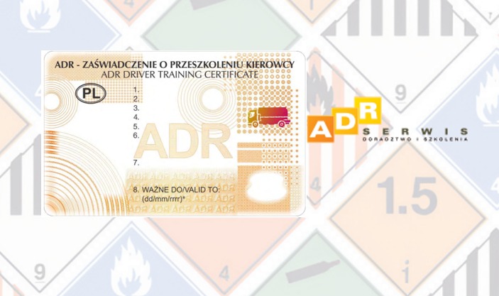 Kurs ADR podstawowy / Zaświadczenie ADR