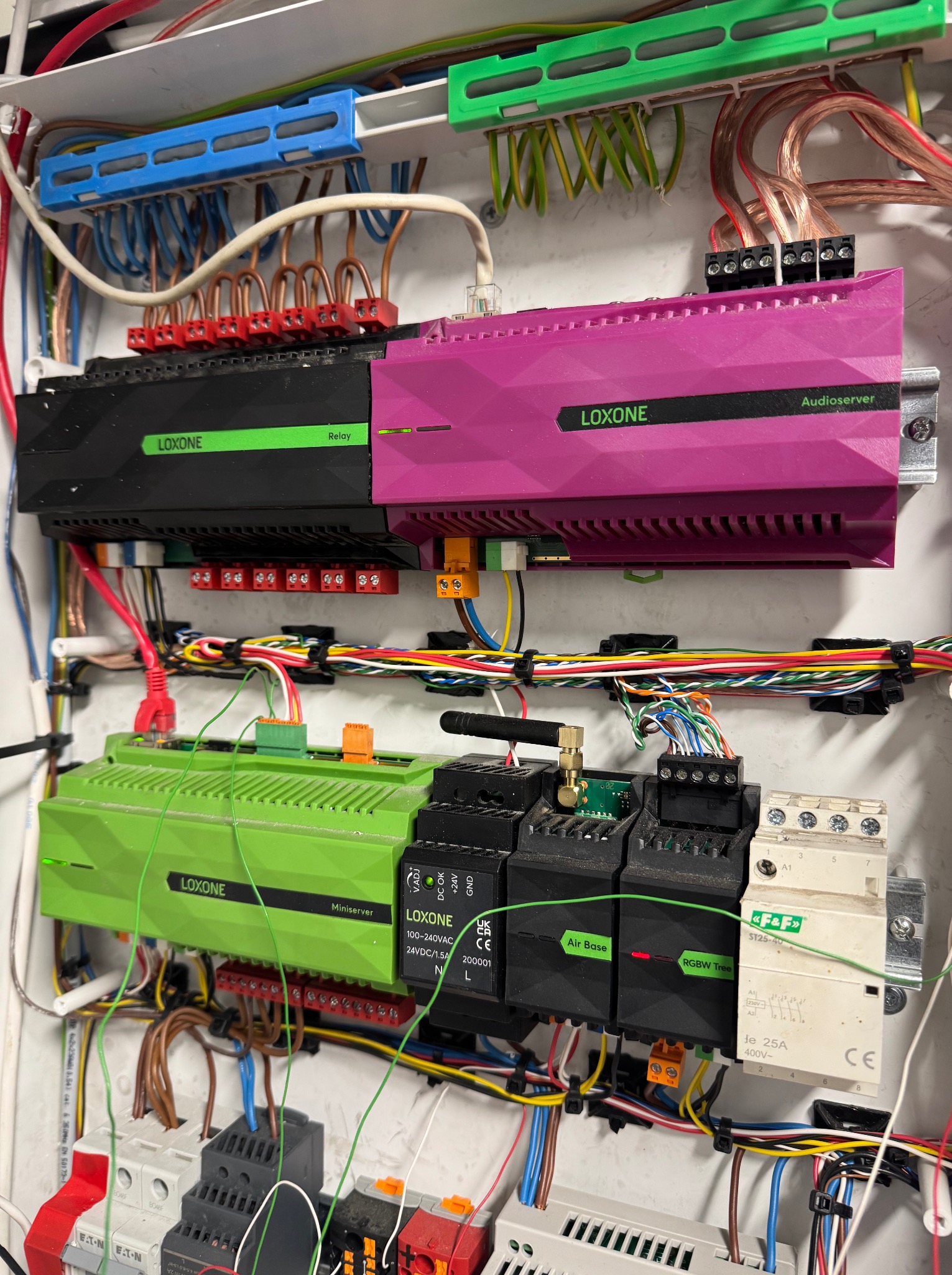 Instalacja LOXONE w trakcie realizacji