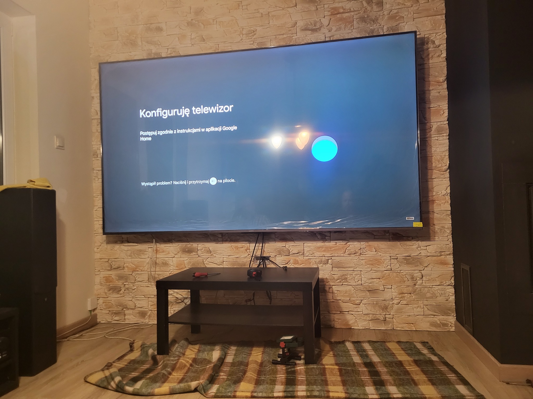 Montaż telewizora 100 Cali !!!!