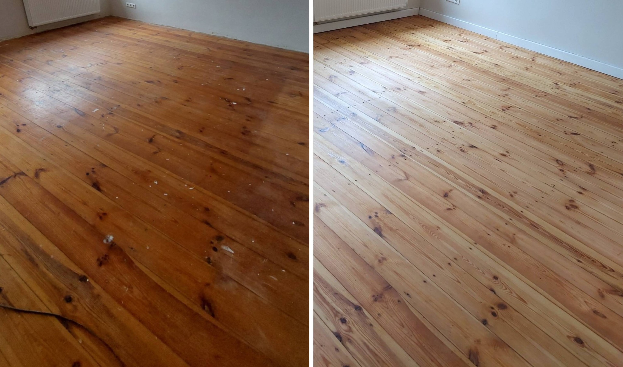 Cyklinowanie i olejowanie olejem naturalnym.