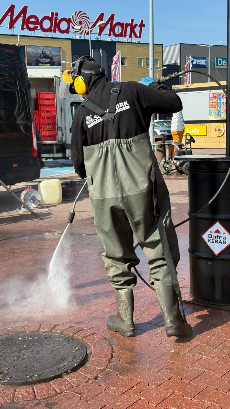 Mycie ciśnieniowe (Bafra Kebab)