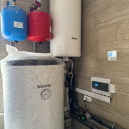 Montaż pompy ciepła, stacji uzdatniania wody u naszego klienta