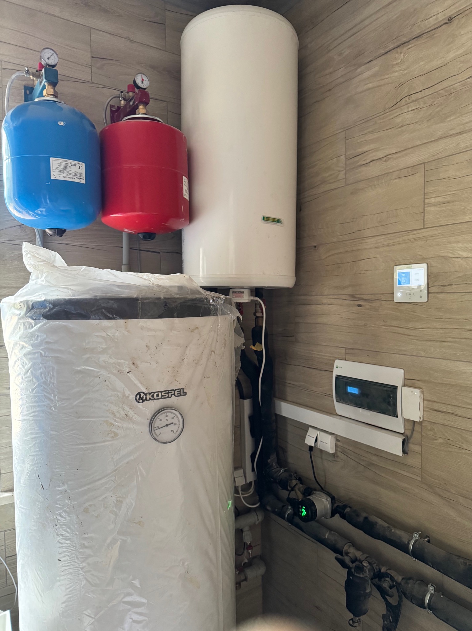 Montaż pompy ciepła, stacji uzdatniania wody u naszego klienta