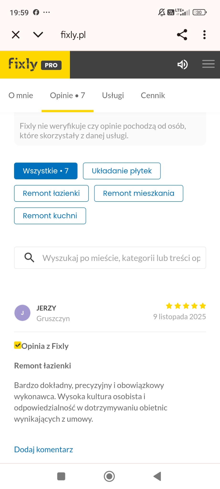 Opinie naszych klientów z fixli