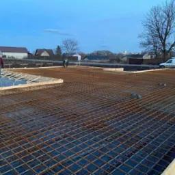 Zbrojenie płyty fundamentowej