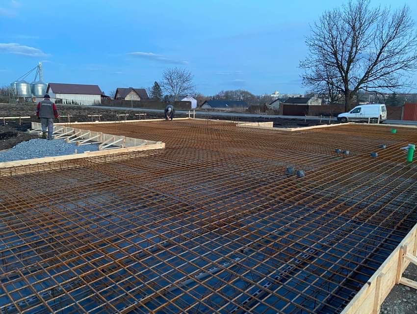 Zbrojenie płyty fundamentowej